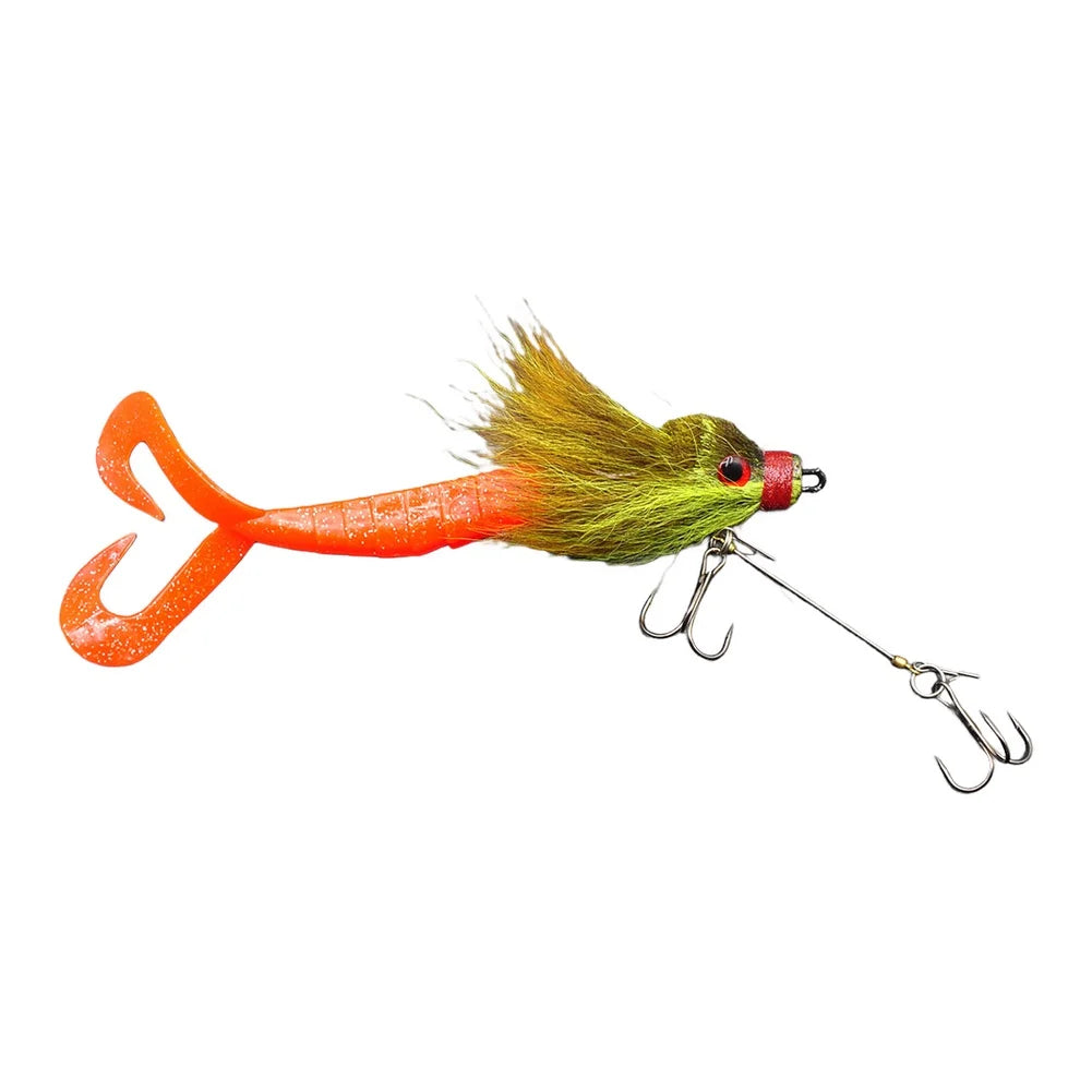 Multi Jointed Swimbait 22cm 36g Hard Artificial Fishing Lure Simulation Mouse Shape Effective for Predator Fish Oasis Select green