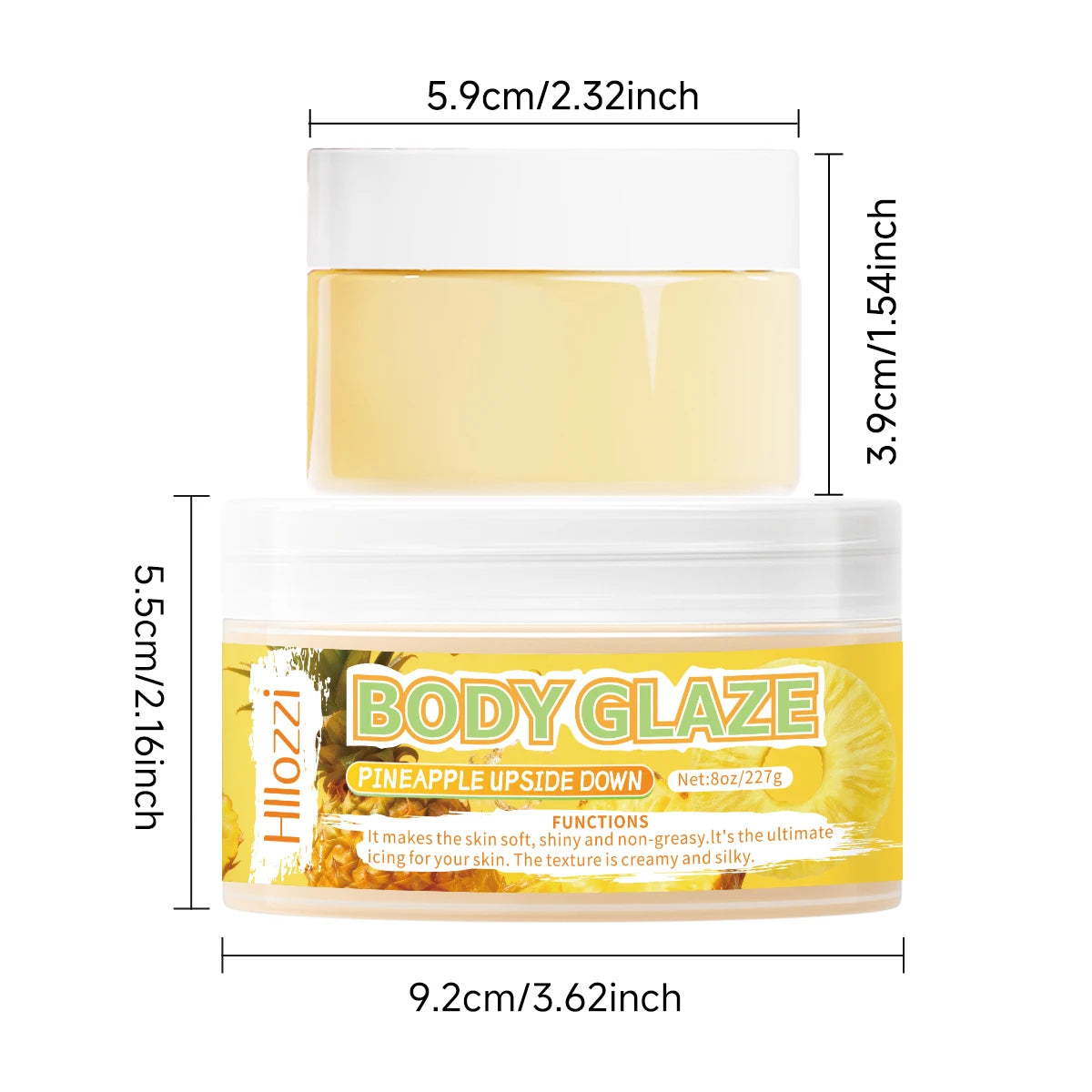 Body glaze moisturizes, protects, and repairs the skin Brighten and smooth the look of uneven complexion Oasis Select 8oz Body glaze
