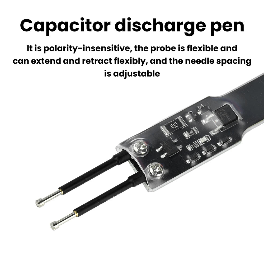 AC/DC Capacitor Discharge Pen With Adjustable Pin Spacing High Voltage Discharge Maintenance Testing Tool 1000UF/5000UF Oasis Select
