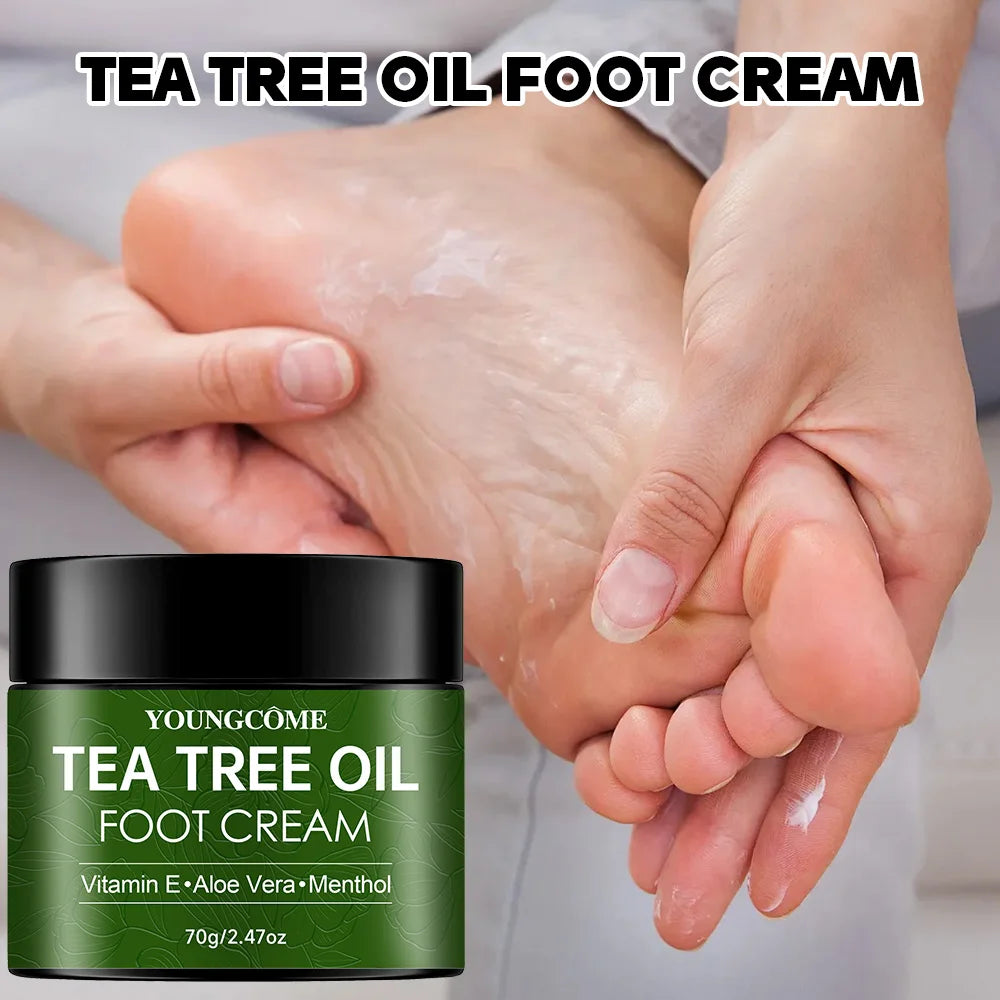 YOUNGCOME Tea Tree Foot Cream – Soften & Hydrate Rough Heels