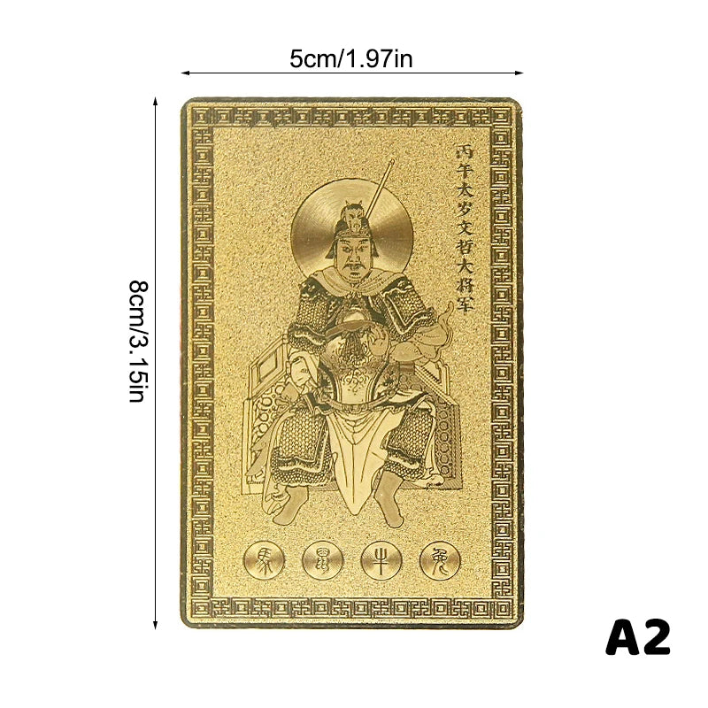 2026 Tai Sui Amulet Card Horse Year Feng Shui Good Luck Card Bring Wealth & Prosperity & Happiness Home Or Office Decor Oasis Select A2