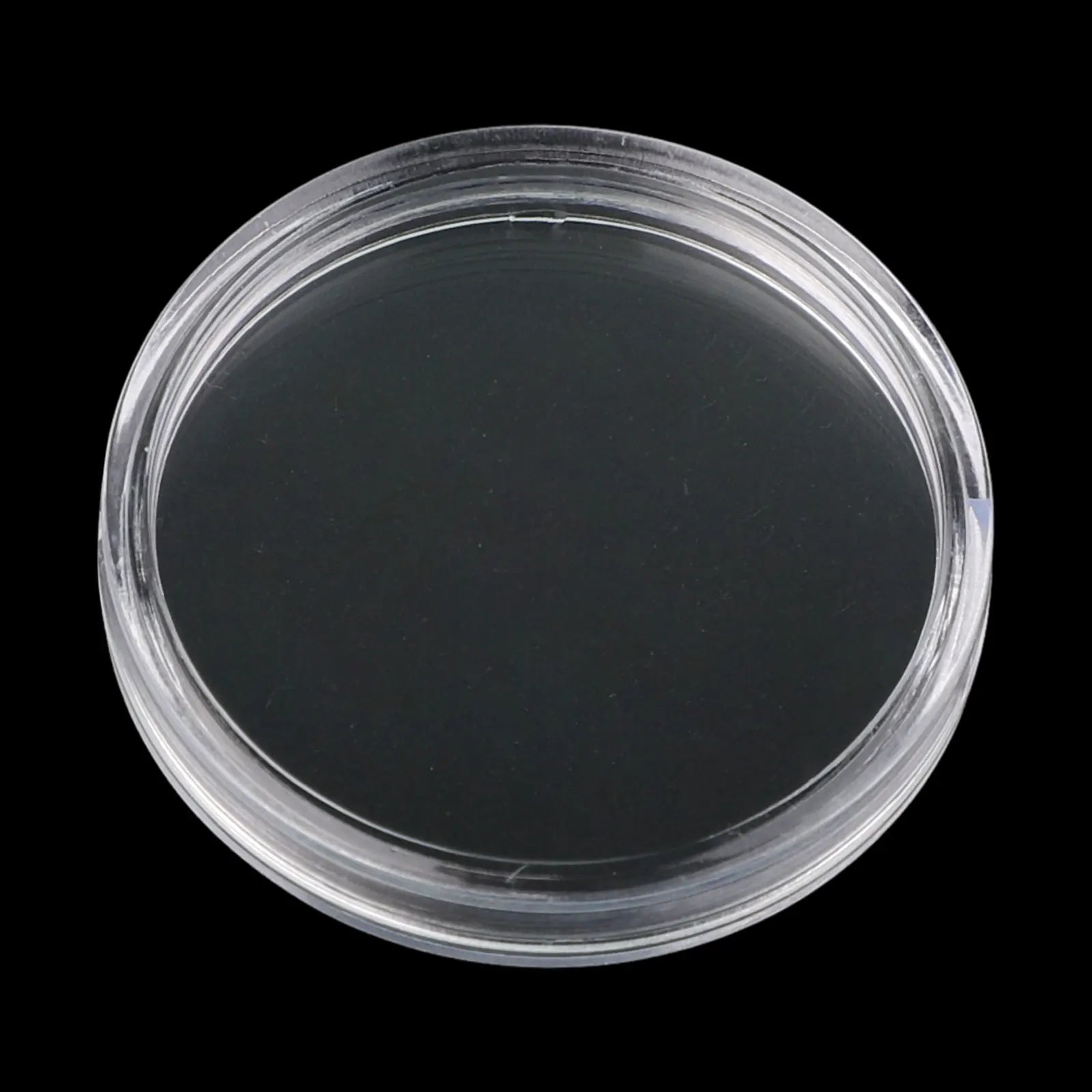 100Pcs Transparent Clear 32mm Coin Storage Boxes Collection Holder Containers Gifts Capsules Portable DIY Round Coin Holder Oasis Select