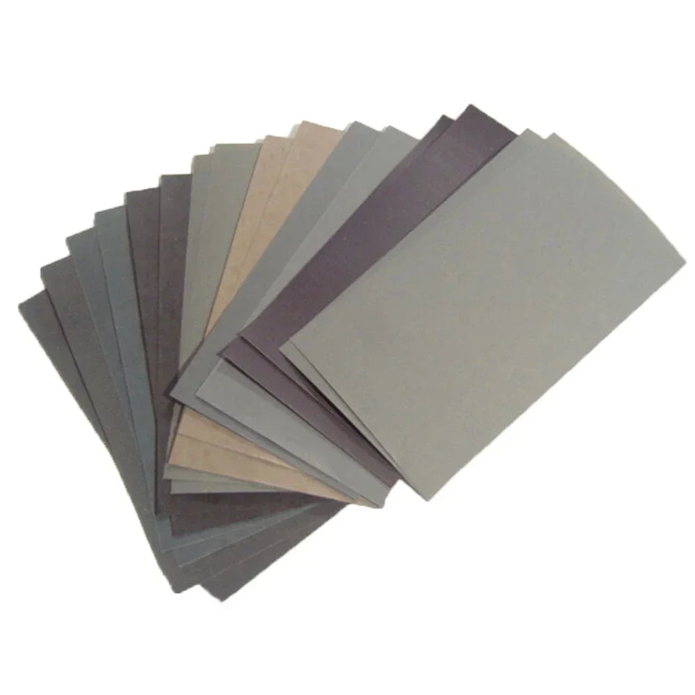 15Pcs/Set Sandpaper 400 600 3000 800 1000 1200 1500 2000 2500 Grit Sand Paper Water/Dry Sanding Paper Abrasive Tools Oasis Select