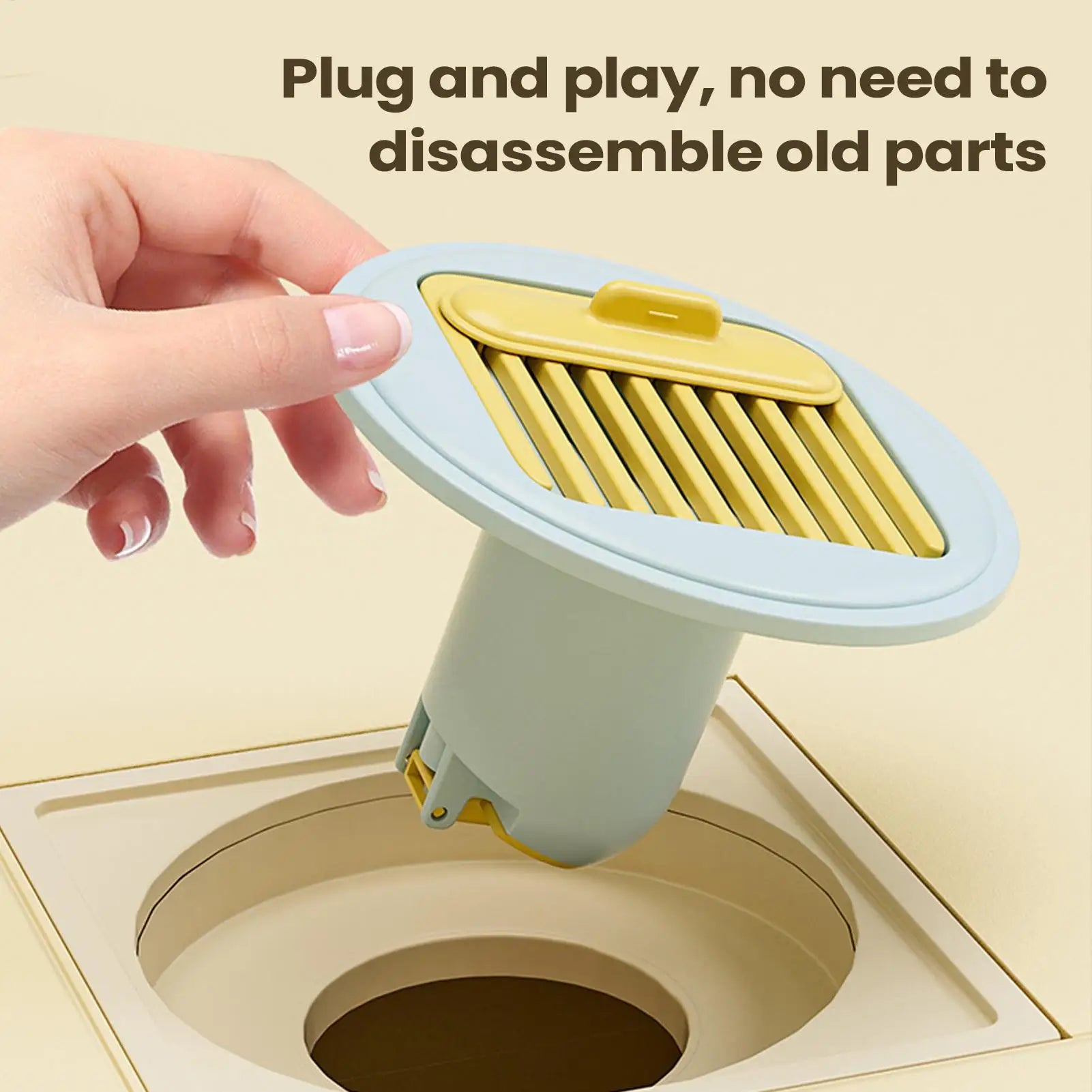 Silicone Floor Drain Stopper – Anti-Odor Shower Drain Plug