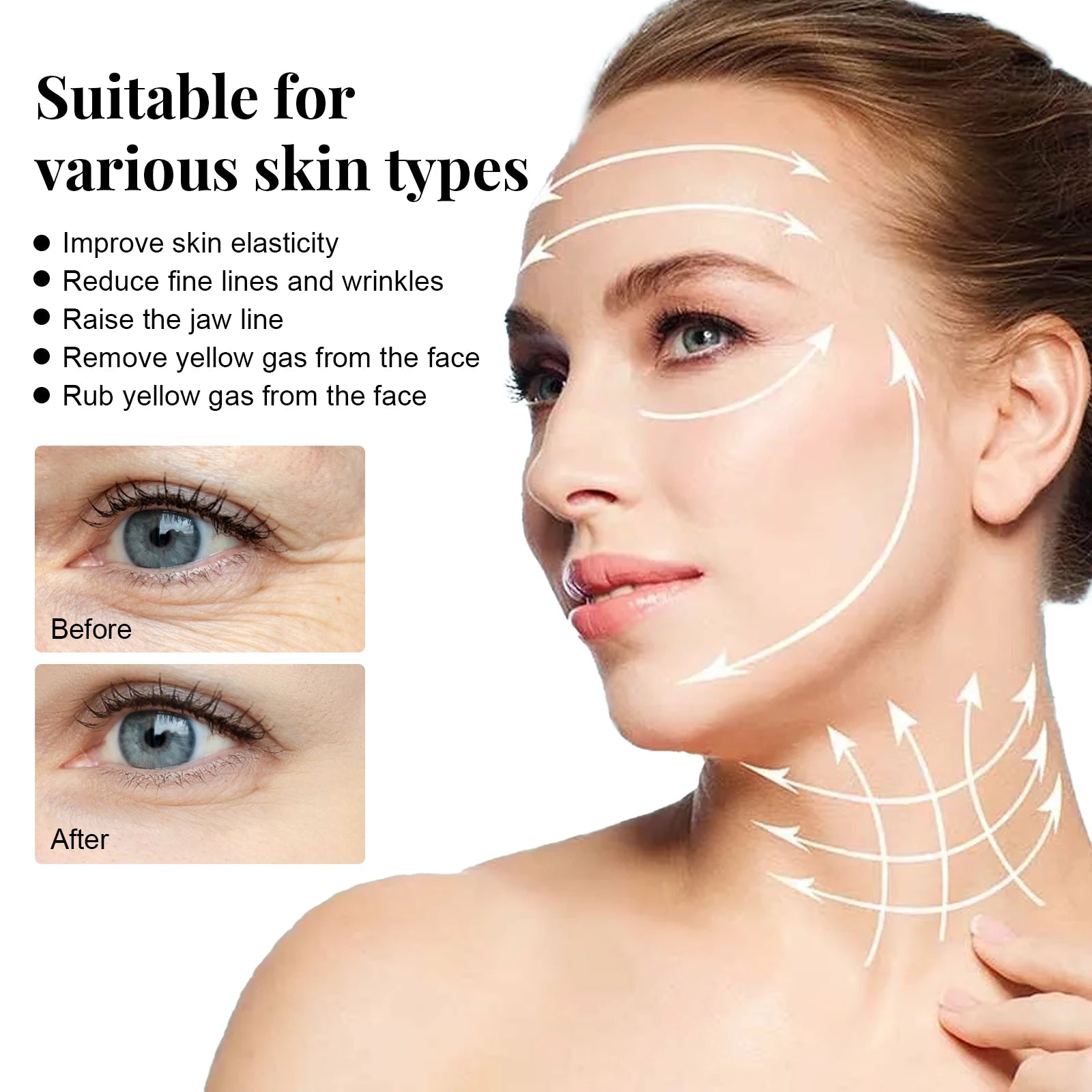 Hydrolyzed Collagen Protein Threads Fade Face Fine Lines Lift Firming Shrink Pores Deep Repair Absorbable Face Filler Skincare Oasis Select