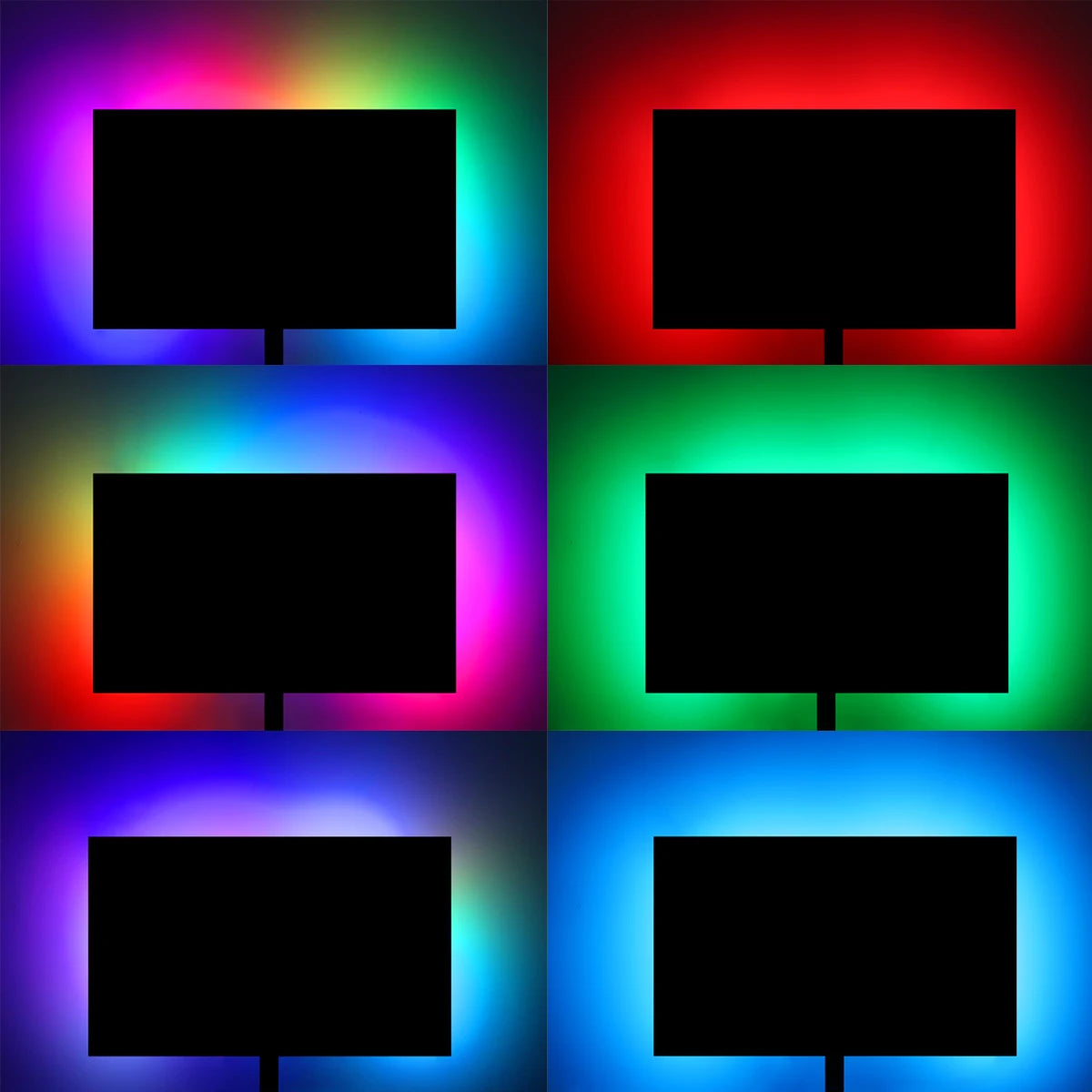 Monitor Ambilight Lights PC Display Gamer Ambient RGBIC Strip Desktop Computer Screen LED Backlight 5V USB Software Control Oasis Select