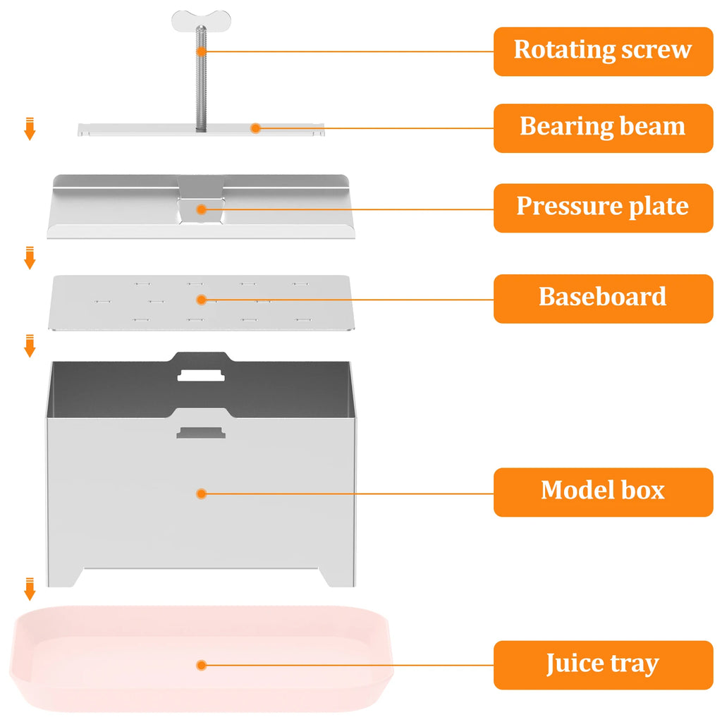 Tofu Press Mould Cheese Making Molds Food Grade Stainless Steel Tofu Maker Press Mold Kit Homemade Tofu Mold Kitchen Tool Set Oasis Select