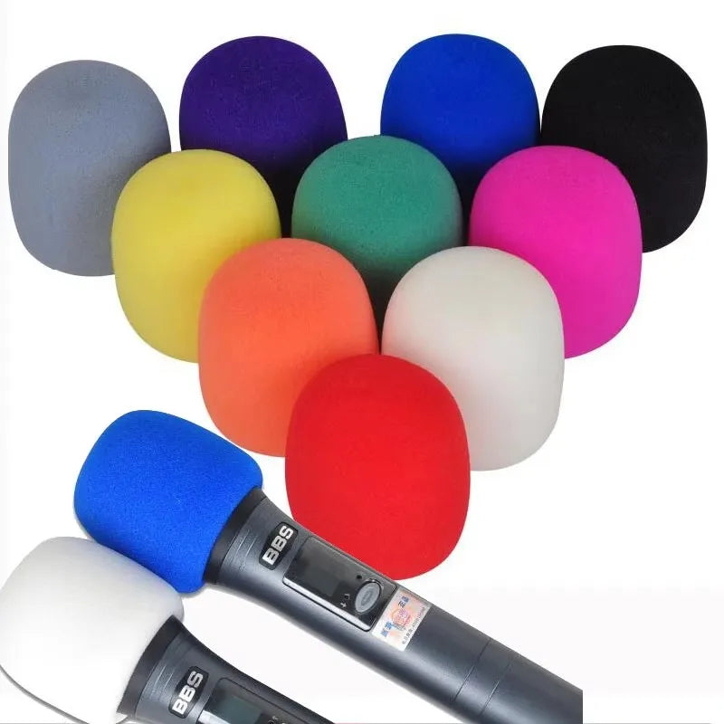 5-35Pcs Rain Microphone Foam Thicken Mic Cover Sponge Professional Studio WindScreen Protective Grill Shield Soft Microphon Cap Oasis Select
