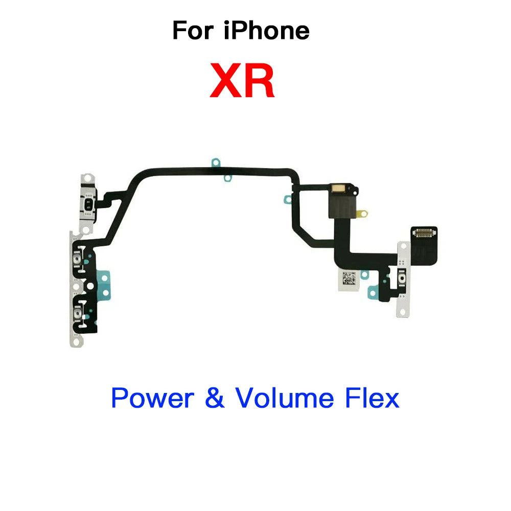 iPhone 7–11 Pro Max Power & Volume Flex Cable with LED Flash