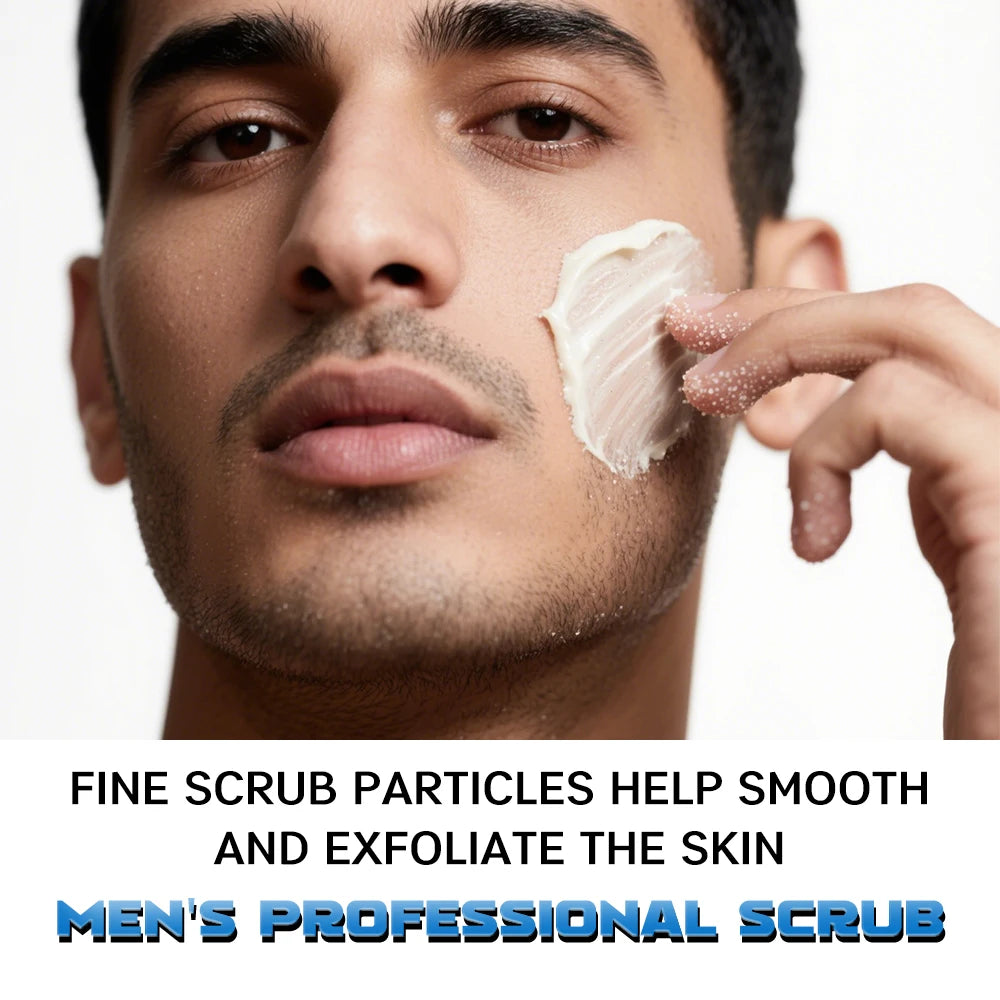 SUYARUN Men's Charcoal Body Scrub – Deep Cleanse & Oil Control Body Scrub Exfoliator Oasis Select
