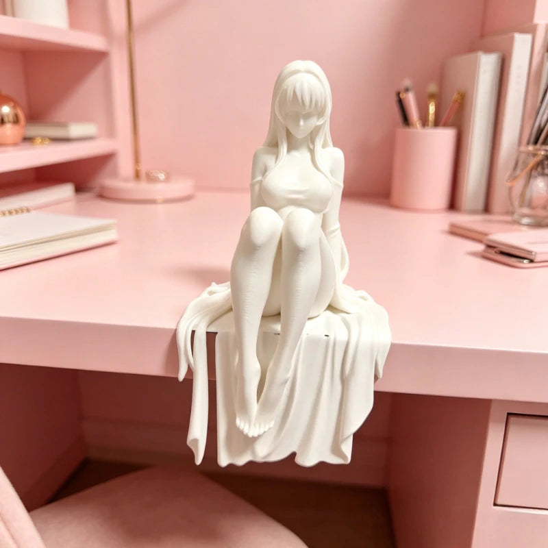 3D Embossed Mini Sculpture Decor Exquisite Tabletop Figurine Lovely Accent Ornament Desk Study Fun Stylish Decoration Oasis Select