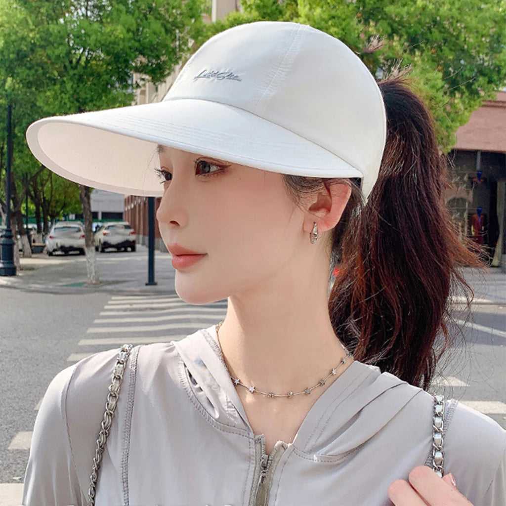 Summer Quick Drying Sun Hat UPF 50 Wide Brim Duckbill Bucket Hat Breathable Foldable Outdoor Sports Beach Fishing Women Hat Oasis Select