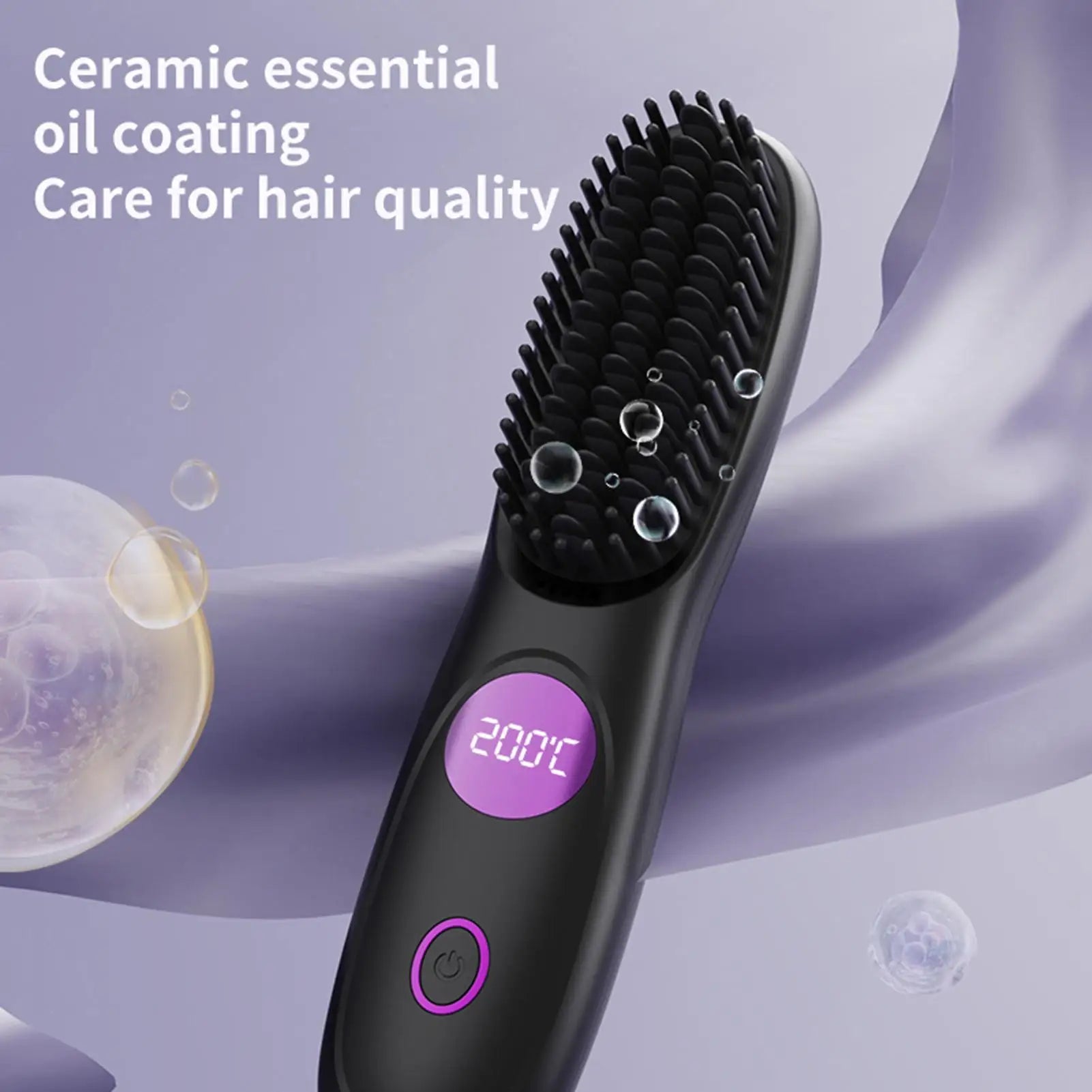 Cordless USB Rechargeable Ceramic Hair Straightener Comb Cordless Hair Straightener Oasis Select