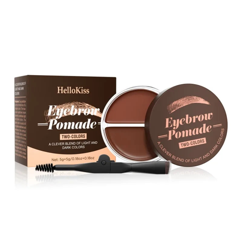 Hello Kiss 2-in-1 Two-Color Eyebrow Cream | Waterproof & Long Lasting