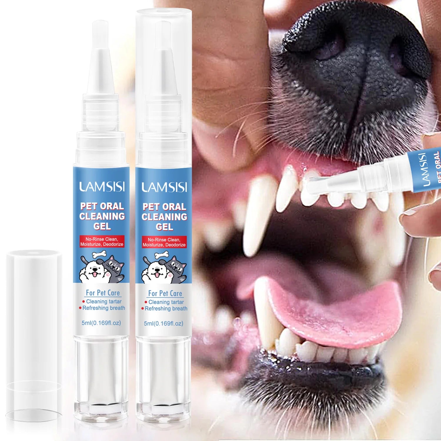 Pet Dental Cleaner Pen – Rotating Gel Tartar Remover 5ml