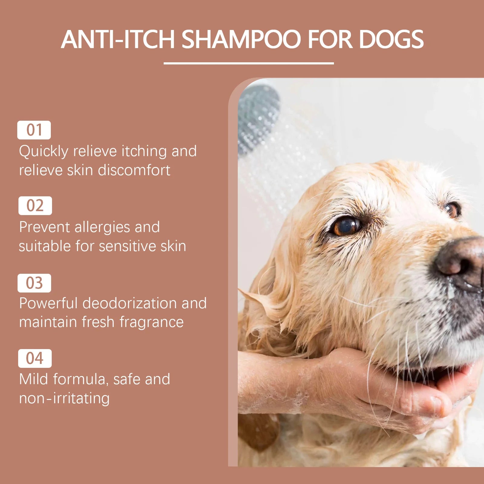 Anti-Itch Dog Shampoo with Coconut Oil – Relieves Itching Dog Grooming Shampoo Oasis Select