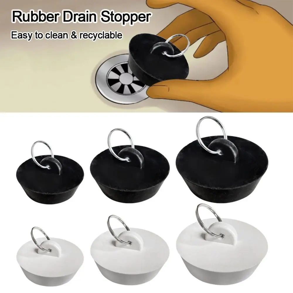 3PCS Bath Tub Sink Water Floor Drain Plug Replacement Fittings Durable Rubber Drain Stopper Oasis Select