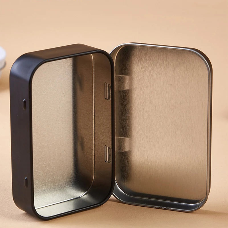 New Cartoon Cat Jewelry Tin Case Sealed Jar Packing Boxes Hairpin Candy Flip Storage Box Small Storage Cans Headphones Gift Box Oasis Select