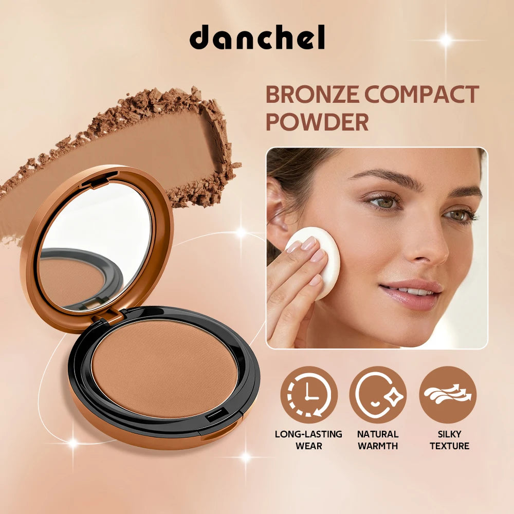 Matte Bronze Pressed Powder Long-Wear Oil Control Define Facial Contour Setting Powder Soft Matte Bronze Finish Korean Makeup Oasis Select