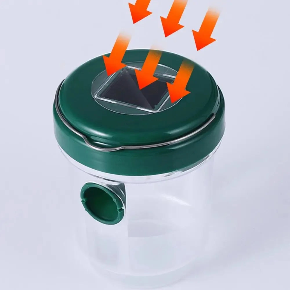 Solar Powered LED Insect Killer Mosquito Zapper Outdoor Hanging Trap Safe Non-Toxic Reusable Lamp Light Trap Pest Control Light Oasis Select