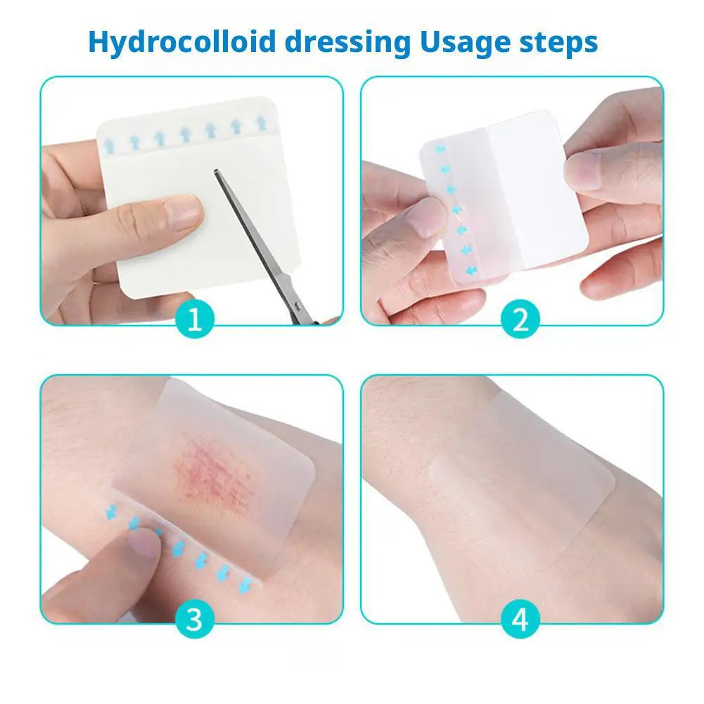 Hydrocolloid Roll Wound Care Bandage For Wet Healing Self-Adhesive Invisible Cuttable Waterproof Patch For Pressure Sores Oasis Select