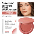 Lakerain Soft Poke Matte Blush Fresh Silky-smooth Skin Finish Long Lasting Luminosity Moisturizing Natural Matte Bouncy Blusher Oasis Select 07 Alive