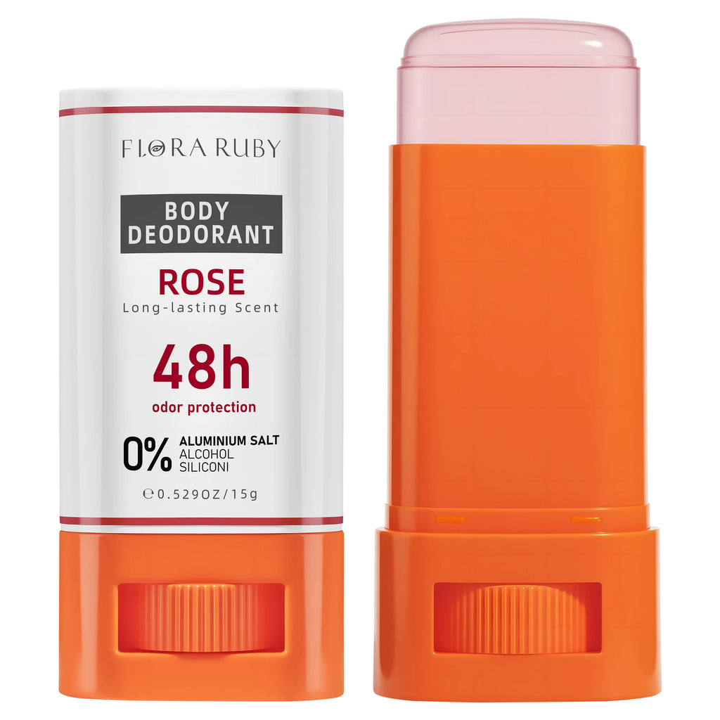 Flora Ruby Refreshing Body Care Cream for Armpits And Underarms, Odor Control, Fresh And Clean Feeling, Portable 15g Oasis Select 1PCS 06-Rose