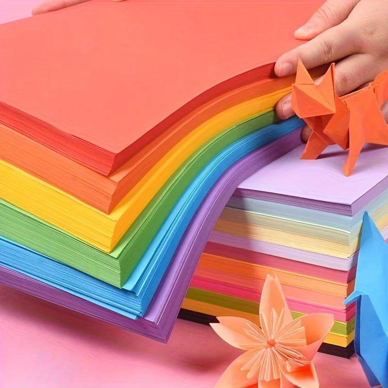 50pcs/100pcs Color A4 Paper 10 Color Copy Paper Printing Paper Color Hand Folding Paper Oasis Select