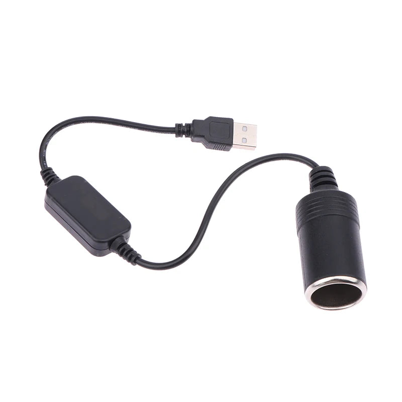 1PC Vehicle Interior Accessory, 5V To 12V Car Cigarette Lighter Socket USB Adapter Plug Connector Oasis Select 60CM 5V To 12V