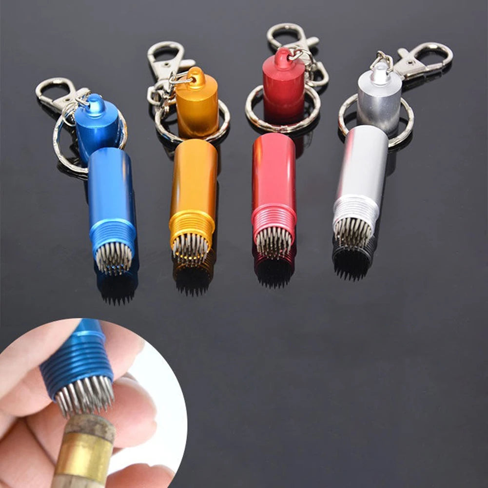 Billiard Cue Stick Tip Tool Snooker Pool Tip Cue Tapper With KeyChain Cue Care Billiard Cue Accessories Shaper/Tapper/Aerator Oasis Select
