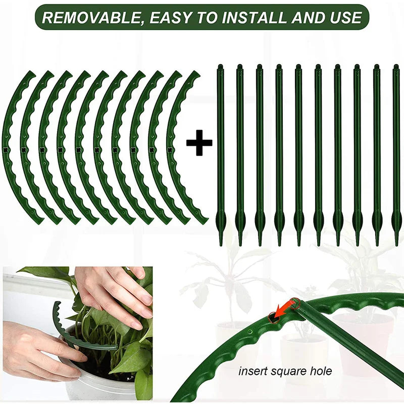 1-40PCS Modular Plant Support Stakes for Christmas Cactus Succulent Flower Pot Protective Caging Frame Garden Accessory Oasis Select