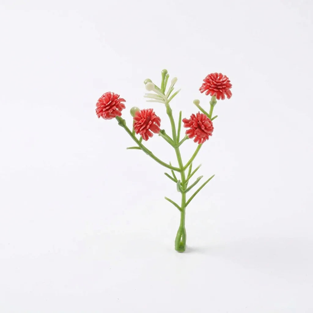 Artificial Flowers Gypsophila 8CM Fake Flowers For Home Decor Wedding Decorations Ornaments Craft Garland Accessories Oasis Select Red