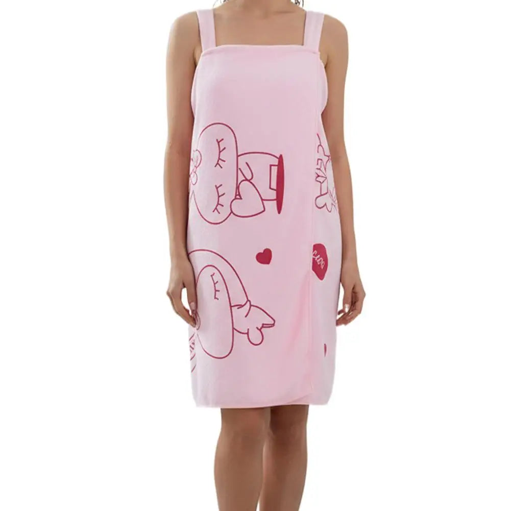 Quick Dry Home Textile Towel Robes Bath Wearable Towel Dress Women Lady Fast Drying Beach Spa Dress Nightwear Oasis Select A