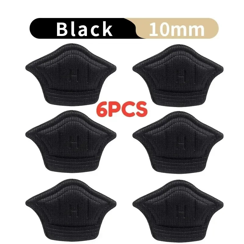 Insoles for shoes patch heel pads for sport shoes adjustable size feet pad insole heel protector back sticker Oasis Select 6pcsBlack10mm