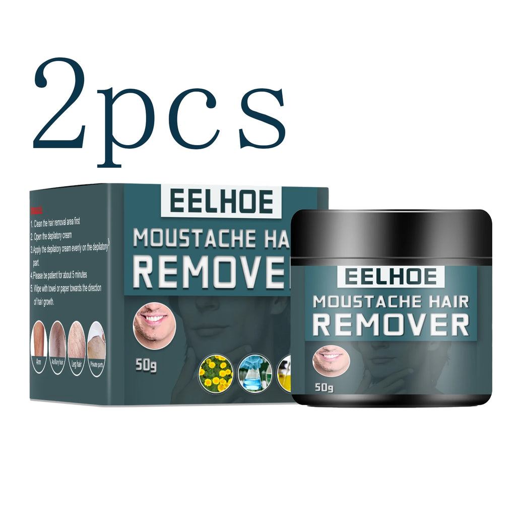 Men's Hair Removal Cream – Face, Beard, Body | eelhoe 50g Hair Removal Cream Oasis Select 2pcs