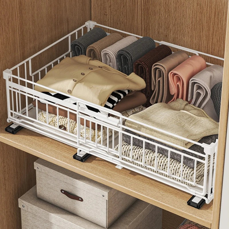 Telescopic basket, kitchen, deep cabinet, pull-out rack, tableware, storage box, cabinet, seasoning, dishes, drawer type Oasis Select