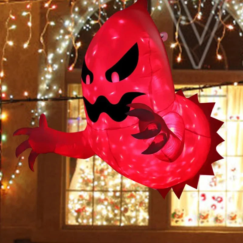 Inflatable Halloween Ghost Decoration Scary Airblown Outdoor Indoor Yard Garden Party Prop for Haunted House Spooky Atmosphere Oasis Select
