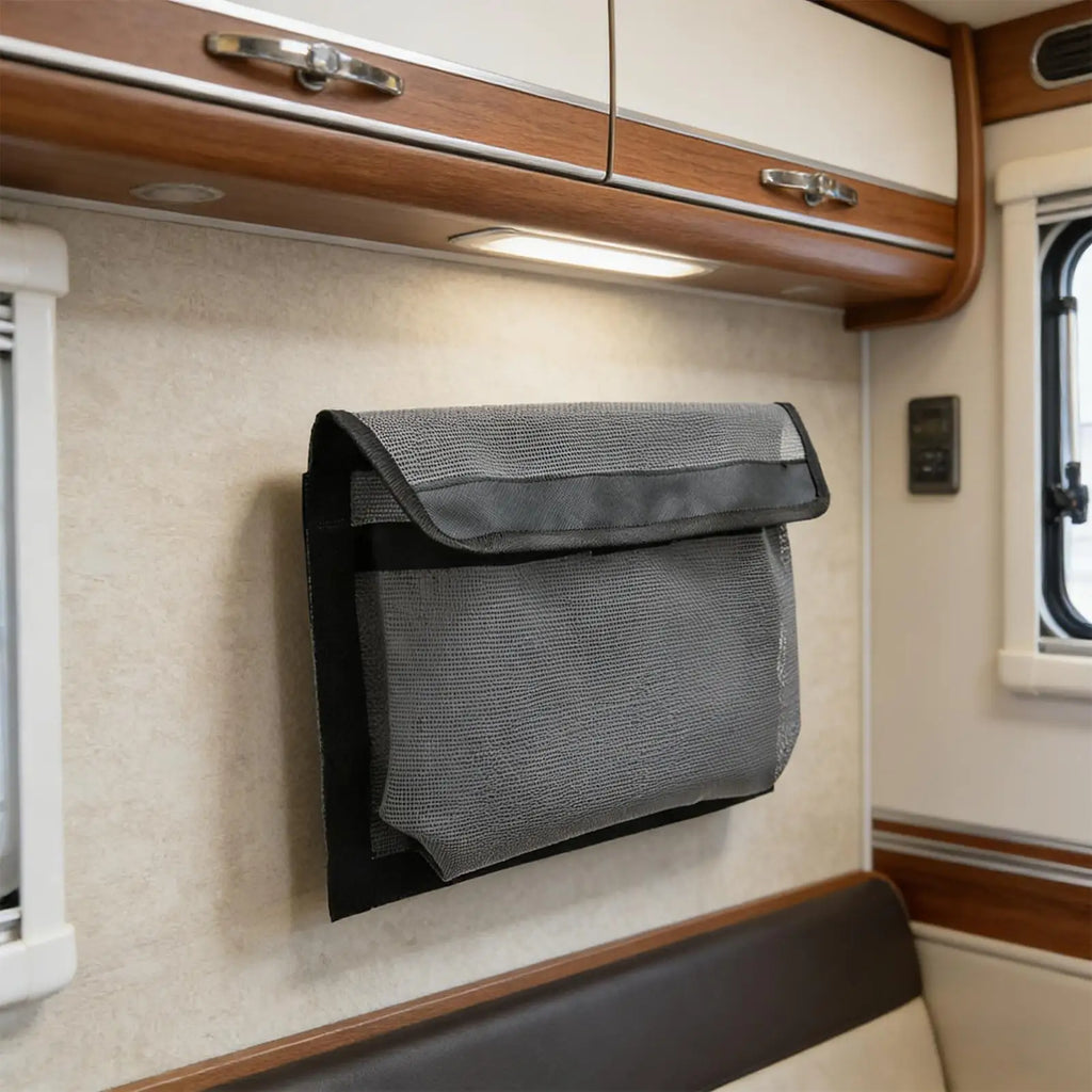 Boat Storage Mesh Bag Self-adhesive Boat Storage Bag with Lid Multifunctional large capacity Boat Marine Mesh Bag Organizer Oasis Select