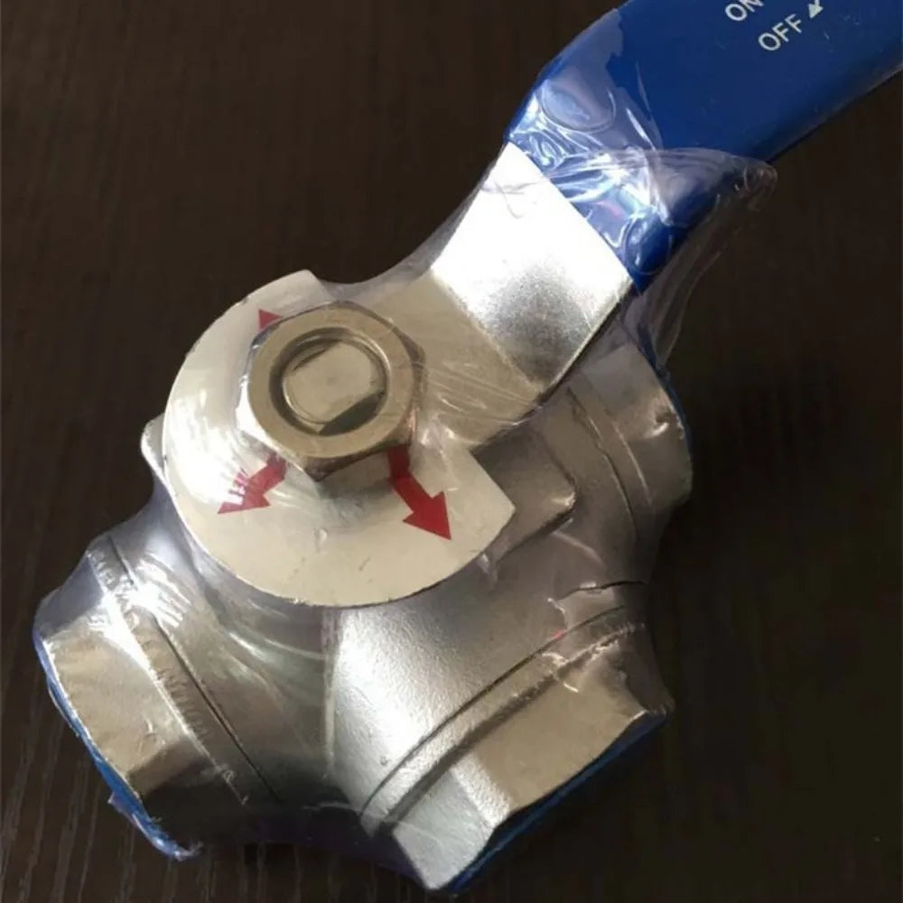 1/4 3/8 1/2 3/4 1" BSP Female 304 Stainless Steel T/L Type 3 Way Ball Valve Full Port For Water Oil Air Gas DN25 DN10 DN15 DN20 Oasis Select