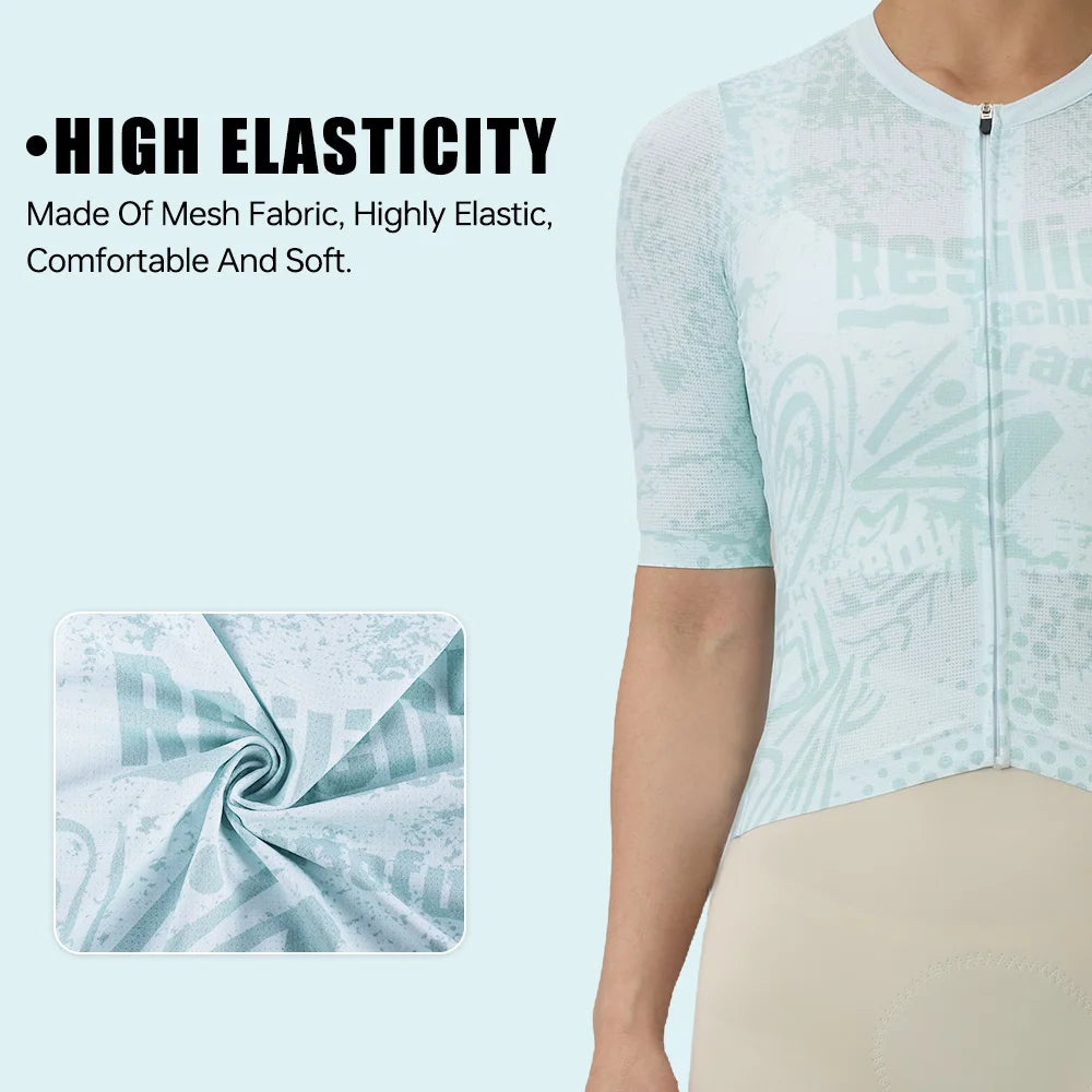 X-TIGER Cycling Jersey Women High Quality Breathable Bicycle Race Tops Short Sleeve 3 Pocket Fashionable MTB Road Bike Jersey Oasis Select