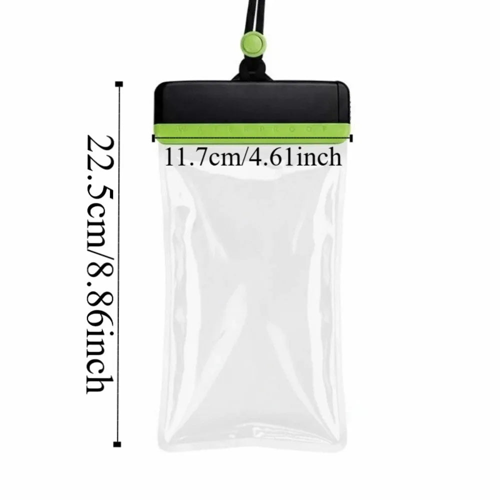Adjustable Strap Waterproof Phone Pouch Sealed Lightweight Crossbody Dry Bag Contrasting Colors Large Capacity PVC Storage Pack Oasis Select