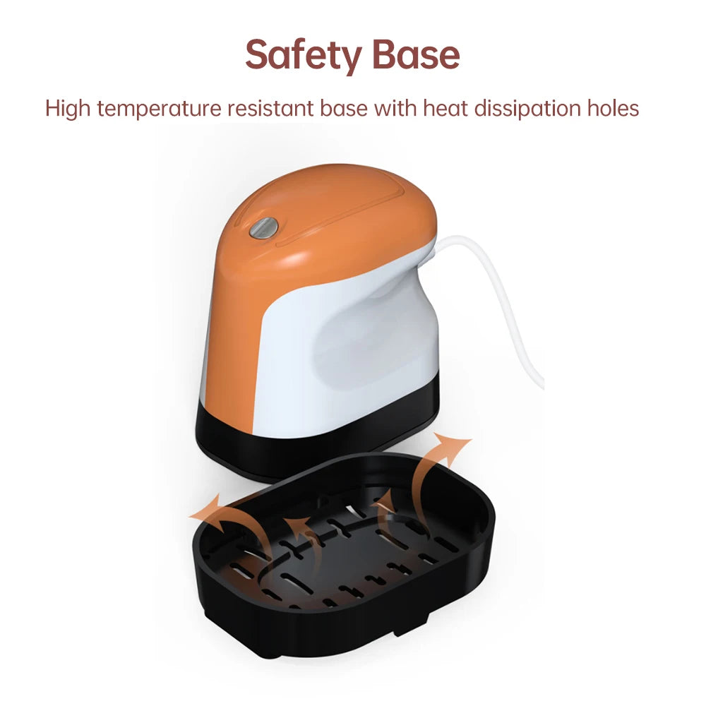 Mini Handheld Heat Press Machine 6x9cm Steam Heating Transfer Press Support Dry Wet Ironing for T-Shirts Bags Hats HTV Vinyl Oasis Select