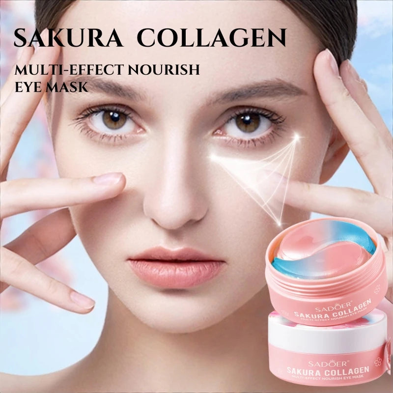 SADOER Sakura Collagen Eye Mask 60 Pcs – Hydrate & Brighten Eye Mask Patches Oasis Select Default Title