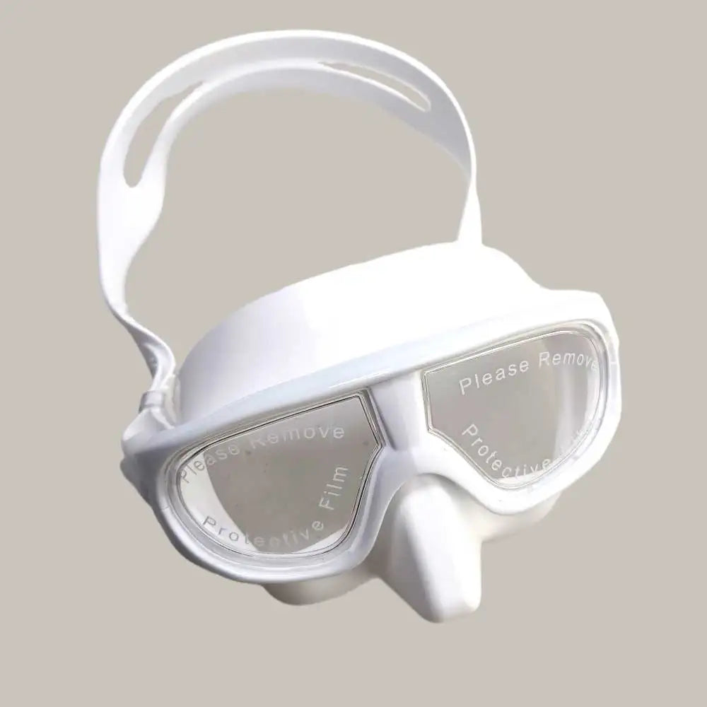 Unisex Scuba Diving Mask Wide Panoramic View for Freediving Snorkeling Scuba Diving Silicone Skirt Adjustable Strap Swim Goggles Oasis Select WHITE