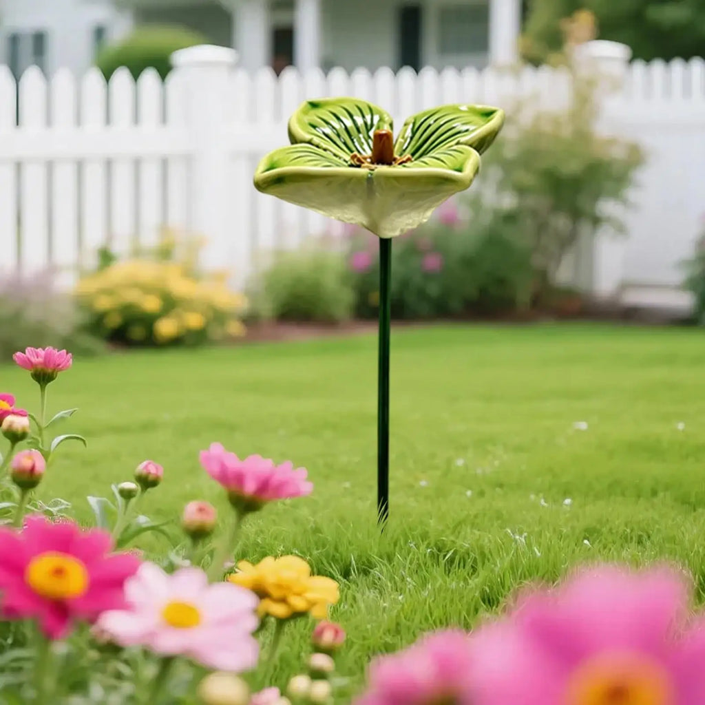 Bee Watering Station – 10 Ceramic Flower Feeders for Garden