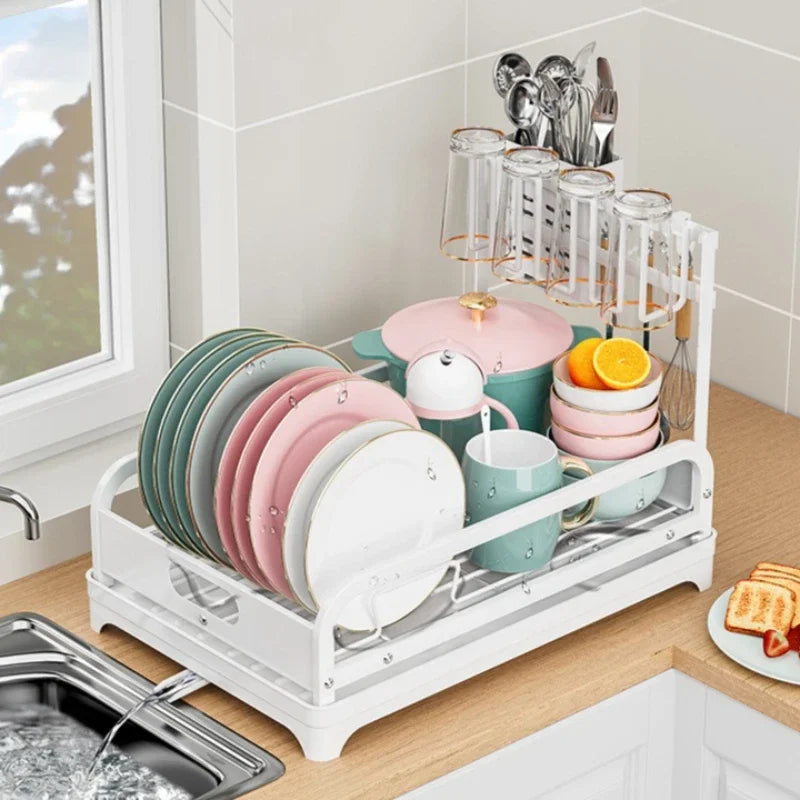 Kitchen Drying Rack Drain Rack Next to Dishwasher Tableware Storage Rack Cup Rack Cutlery Dish Rack Oasis Select