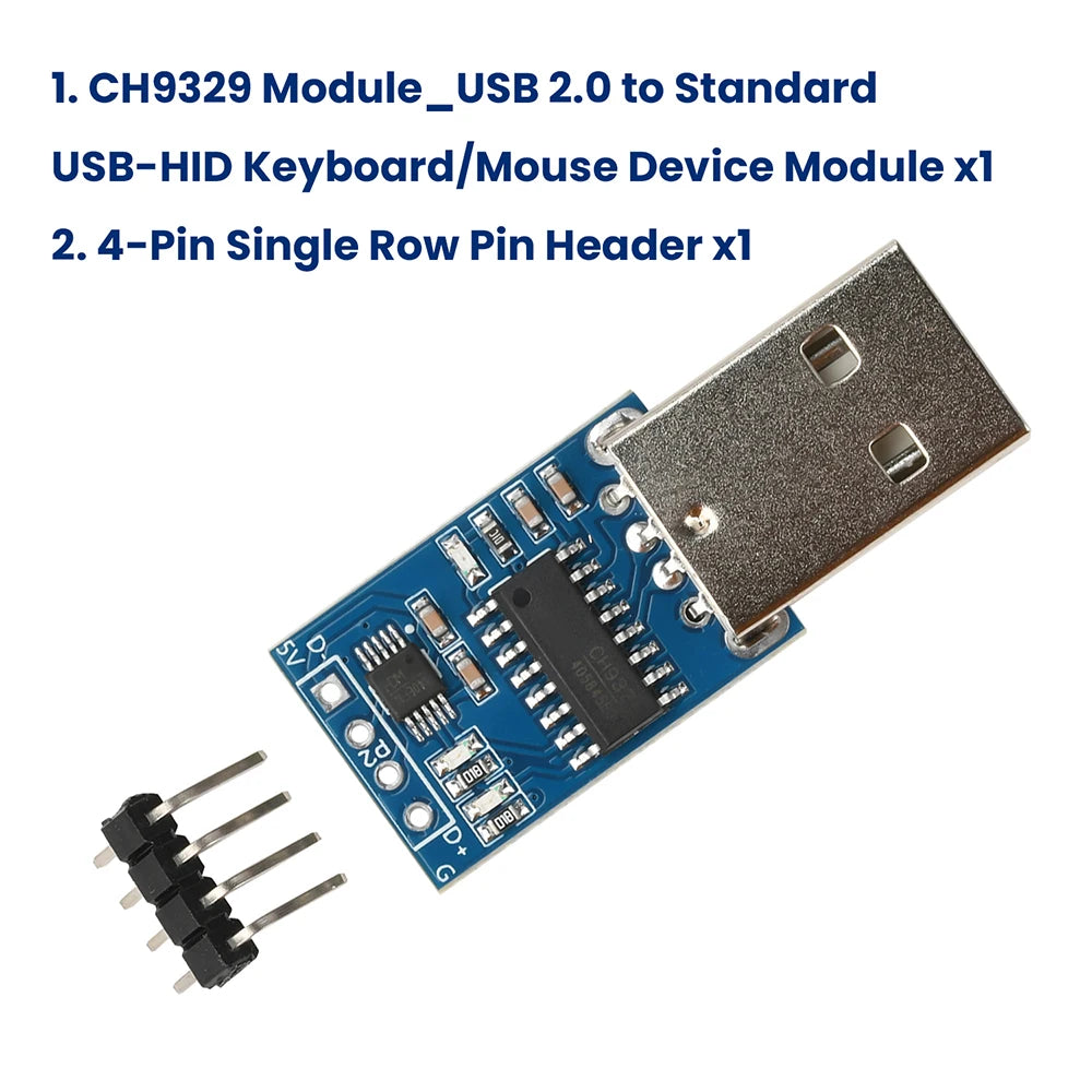 CH340E CH9329 Module USB 2.0 to Standard USB-HID Keyboard And Module Device Module USB 5V Interface Oasis Select Default Title