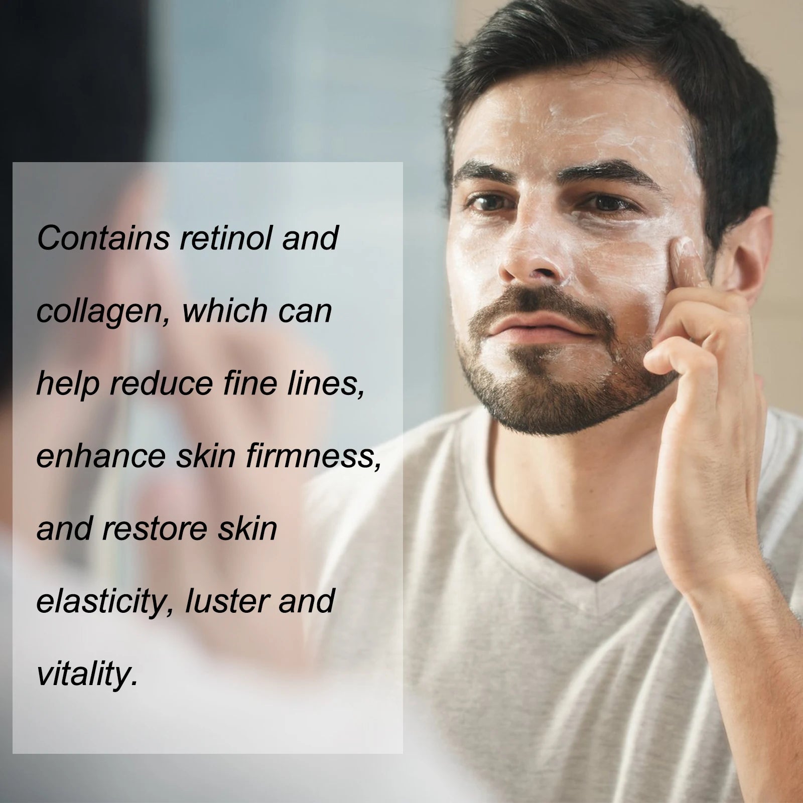 Retinol Face Cream for Men Firming Lifting Brightening Fade Fine Lines Anti Puffiness Moisturizing Nourishing Facial Skin Care Oasis Select