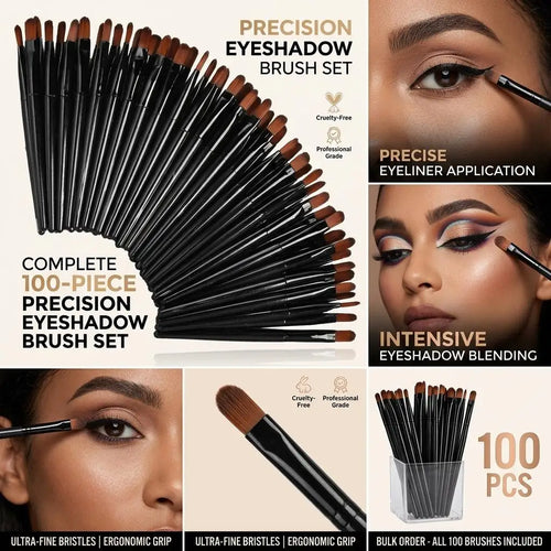 100pcs Disposable Lip Gloss Brush Wands & Eyeliner Applicators Disposable Makeup Brushes Oasis Select