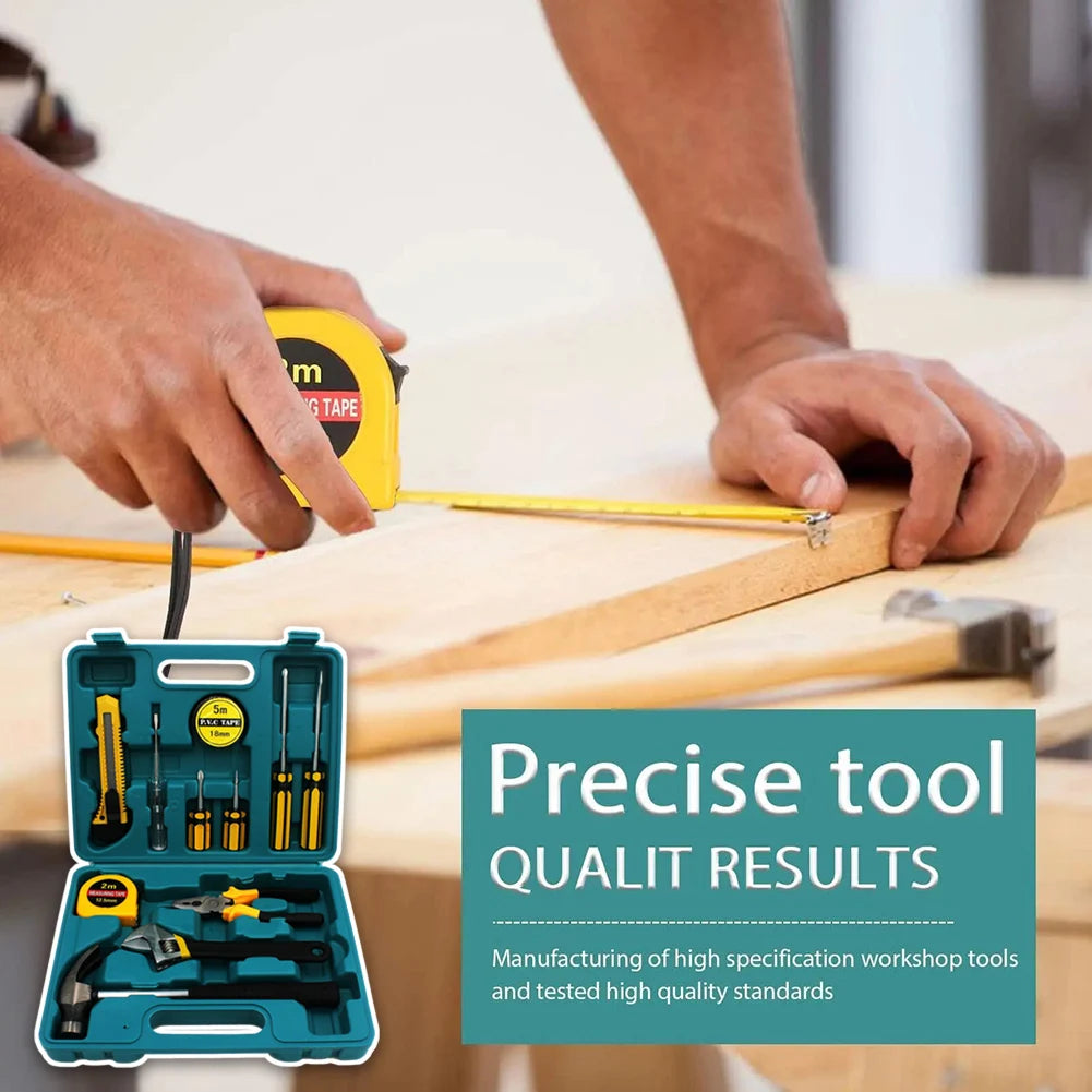 12-Piece Home Tool Set with Case | Portable Essential Kit